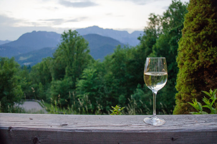 wine glass half full
